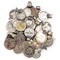 The Bead Chest Large Vintage Afghan Coin Pendants Set of 8 Afghanistan Silver White Metal Large Hole